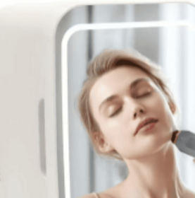 Self-pickup Color Random Skin Care Refrigerator With Dimmable LED Light Mirror (Option: Color Random)