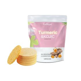 EelHope Turmeric Kojic Cleansing Pads, Deep Clean Delicate Pores Reduce Acne Spots Facial Skin Brightening (Option: 4PCS)